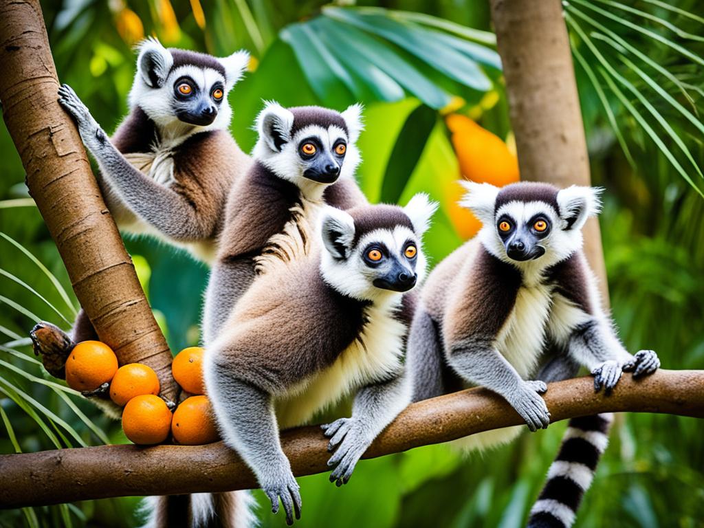 Erstaunliche Tierwelt Lemuren Madagaskar